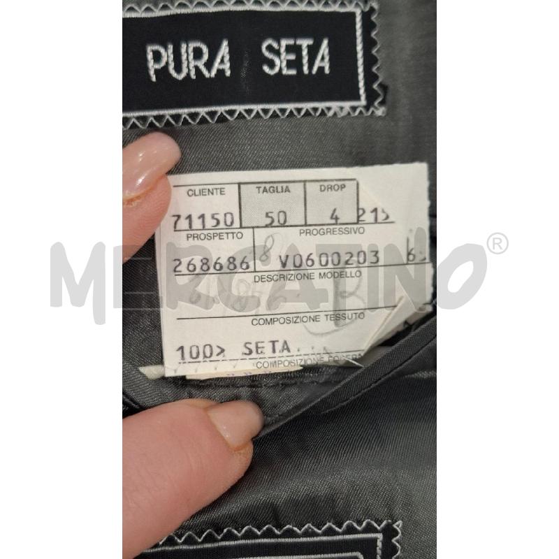 COMPLETO UOMO ERMENEGILDO ZEGNA GRIGIO 100X100 SETA | Mercatino dell'Usato Salerno fratte 3