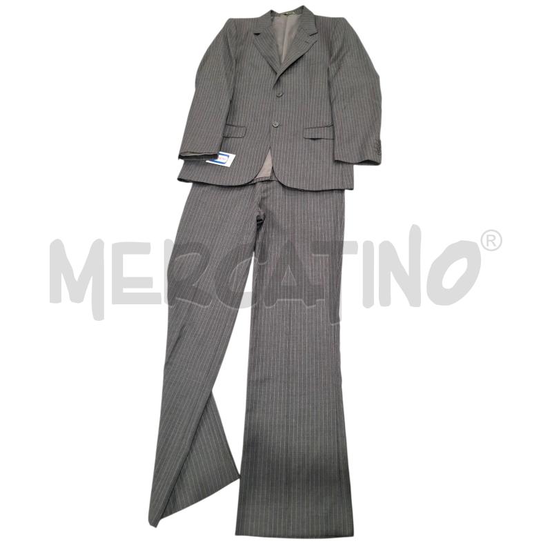 COMPLETO UOMO FULL CIRCLE GRIGIO GESSATO 100X100 LANA  TG.46 | Mercatino dell'Usato Salerno fratte 1
