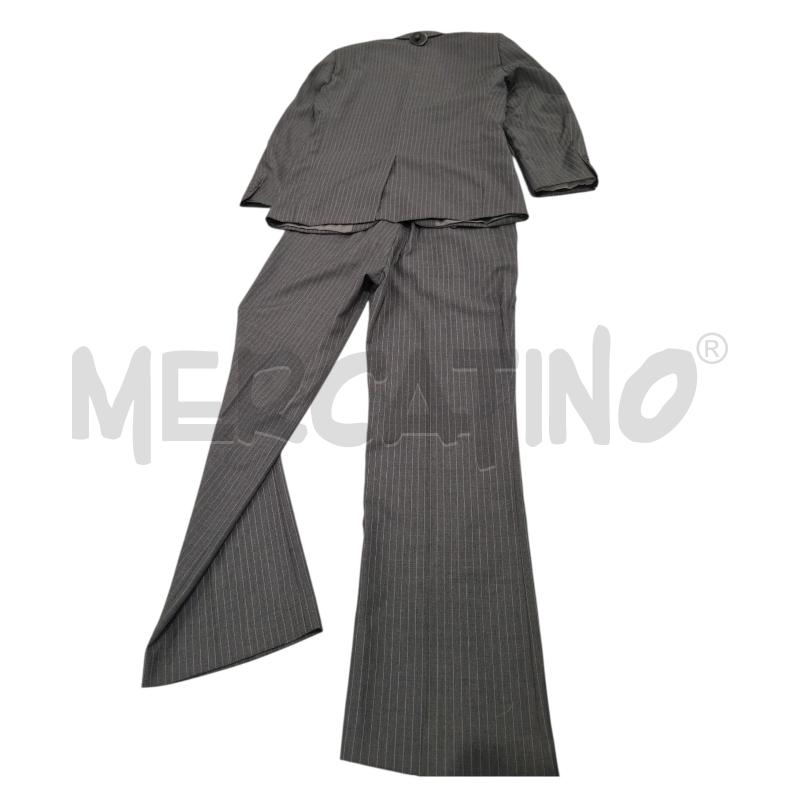 COMPLETO UOMO FULL CIRCLE GRIGIO GESSATO 100X100 LANA  TG.46 | Mercatino dell'Usato Salerno fratte 2
