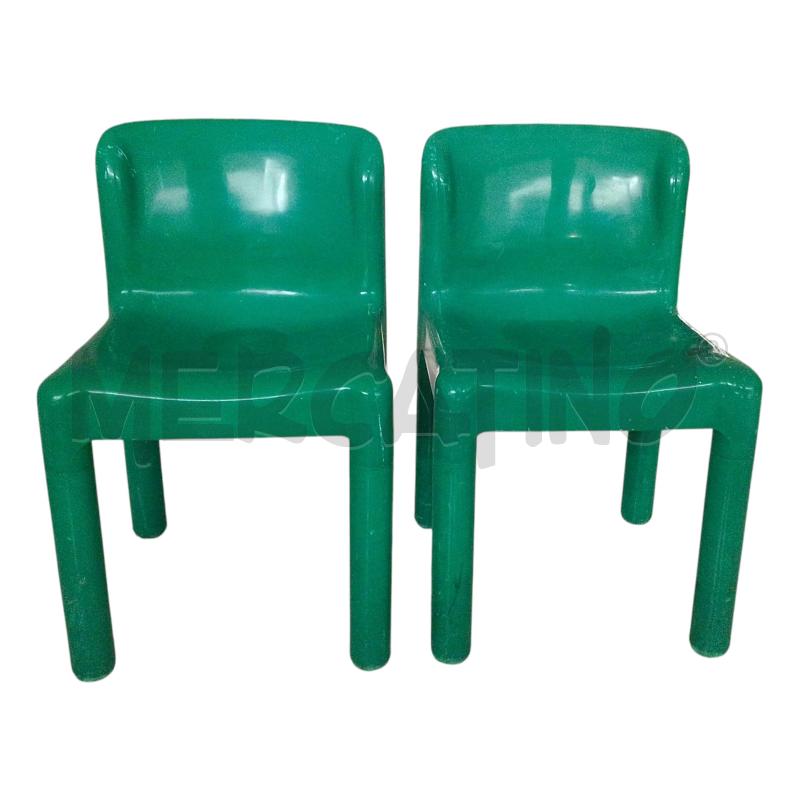 COPPIA SEDIA KARTELL VERDE DESIGN DA RIVEDERE  | Mercatino dell'Usato Salerno fratte 1