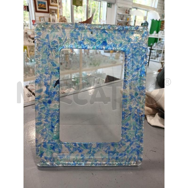 CORNICE LA MURRINA VETRO BLU AZZURRO | Mercatino dell'Usato Salerno fratte 2