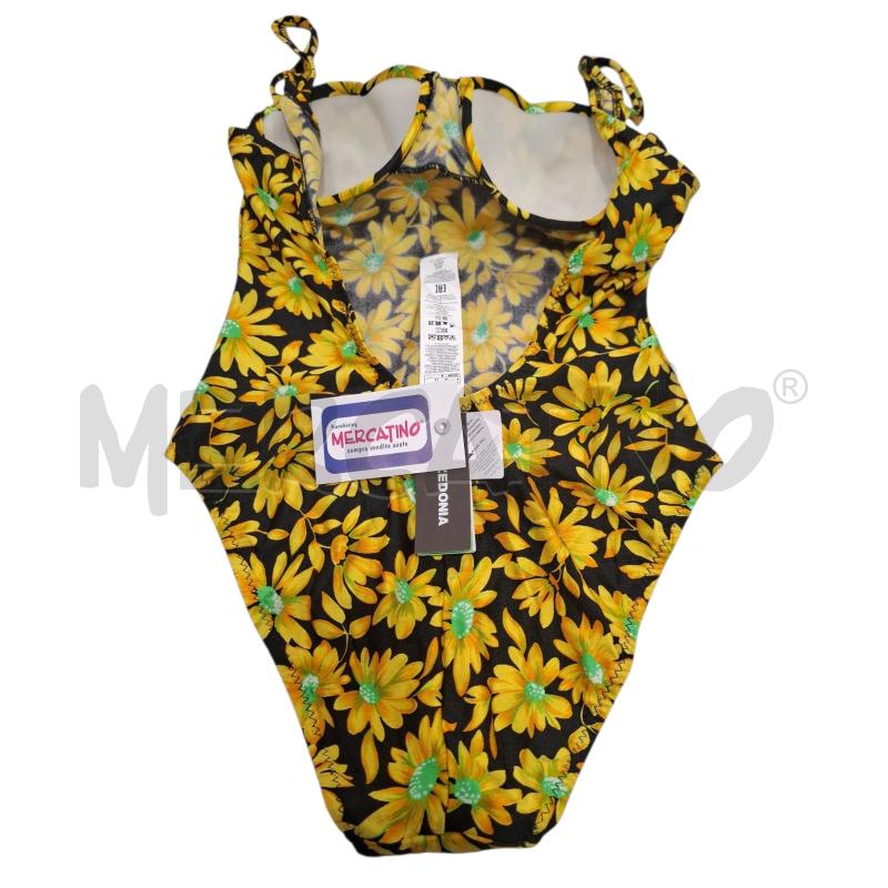COSTUME DONNA CALZEDONIA NERO FIORI ARANCIO | Mercatino dell'Usato Salerno fratte 2