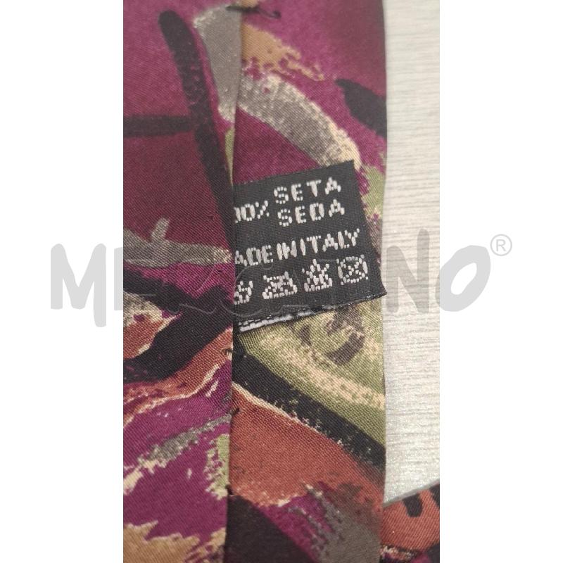 CRAVATTA PIERRE CARDIN FUCSIA FANT. ASTRATTA SETA | Mercatino dell'Usato Salerno fratte 3