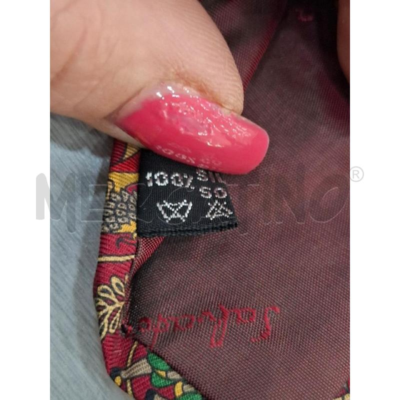 CRAVATTA SALVATORE FERRAGAMO FANTASIA CAMMELLI E LEOPARDI | Mercatino dell'Usato Salerno fratte 4