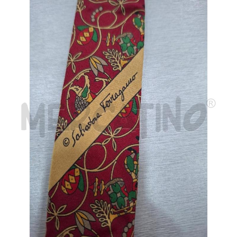 CRAVATTA SALVATORE FERRAGAMO FANTASIA CAMMELLI E LEOPARDI | Mercatino dell'Usato Salerno fratte 5