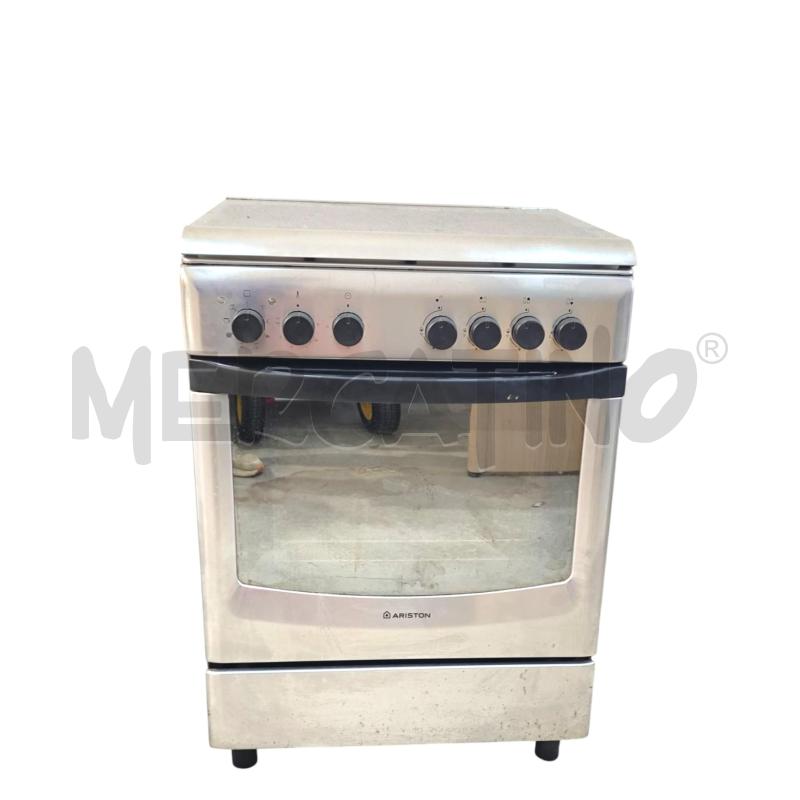 CUCINA A GAS 4 FUOCHI ARISTON ACCIAIO | Mercatino dell'Usato Salerno fratte 1
