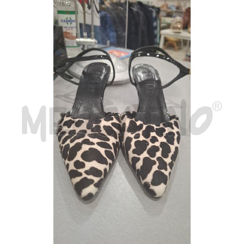 DECOLLETE CHIMAR FANT ANIMALIER BIANCA NERA | Mercatino dell'Usato Salerno fratte 2