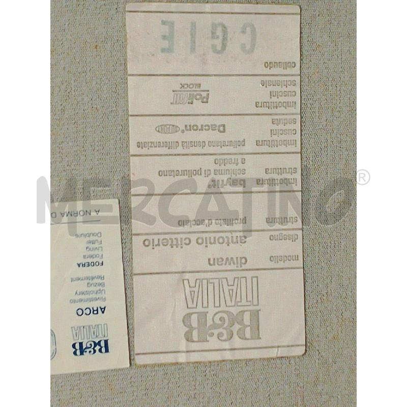 DIVANO 160 CM BIANCO B&B ITALIA  | Mercatino dell'Usato Salerno fratte 2