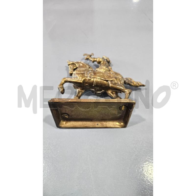 FERMA CARTE DONNA A CAVALLO OTTONE | Mercatino dell'Usato Salerno fratte 4