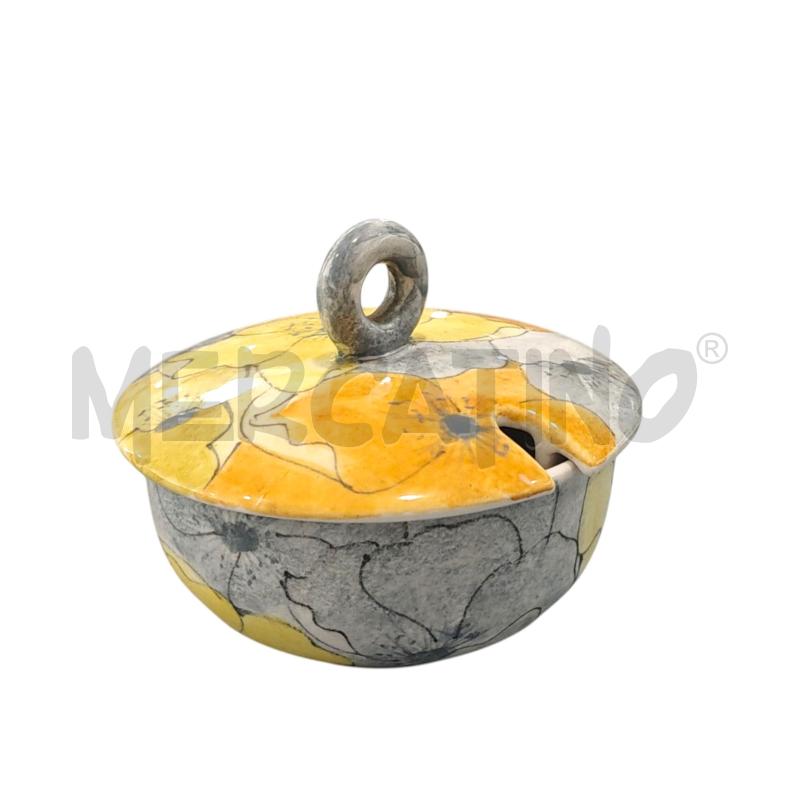 FORMAGGERA ERNESTINE FIORI GRIGIO ARANCIO GIALLO 852AG | Mercatino dell'Usato Salerno fratte 1