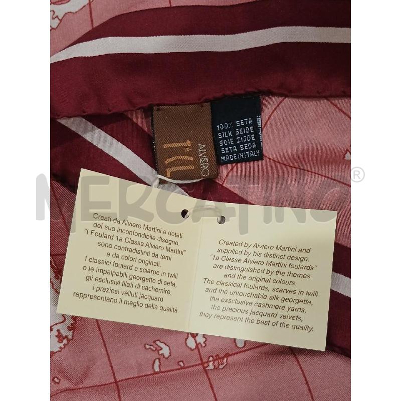 FOULARD ALVIERO MARTINI GEO ROSSO 50 X 50 NUOVO  | Mercatino dell'Usato Salerno fratte 2