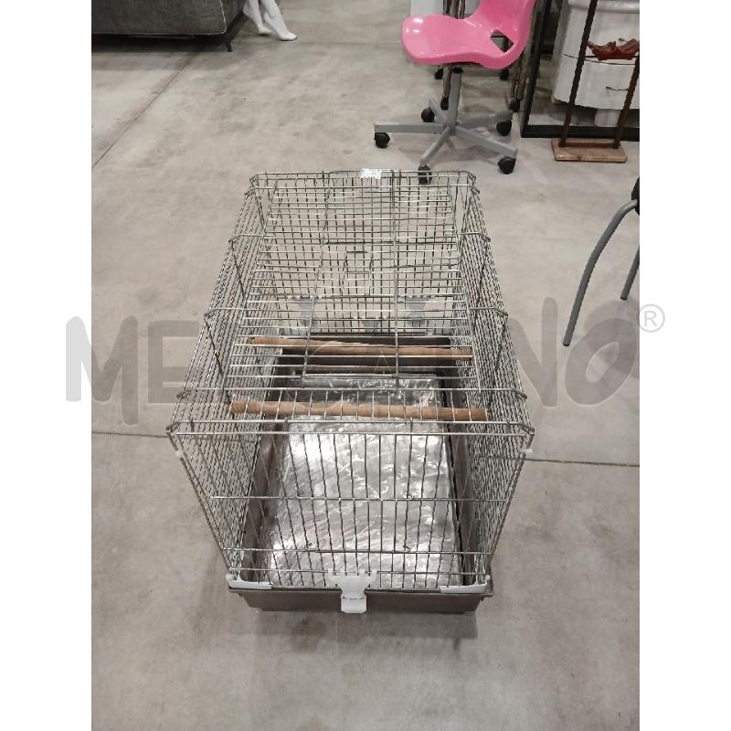 GABBIA UCCELLI GRIGIA 63 X 43 H 56  | Mercatino dell'Usato Salerno fratte 2