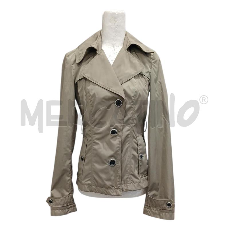 GIACCA A VENTO DONNA FEFRIWEAR BEIGE LUCIDO | Mercatino dell'Usato Salerno fratte 1