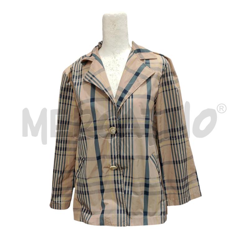 GIACCA DONNA ANTIVENTO ROSSOMENTA FIRENZE BEIGE RIGHE BLU | Mercatino dell'Usato Salerno fratte 1