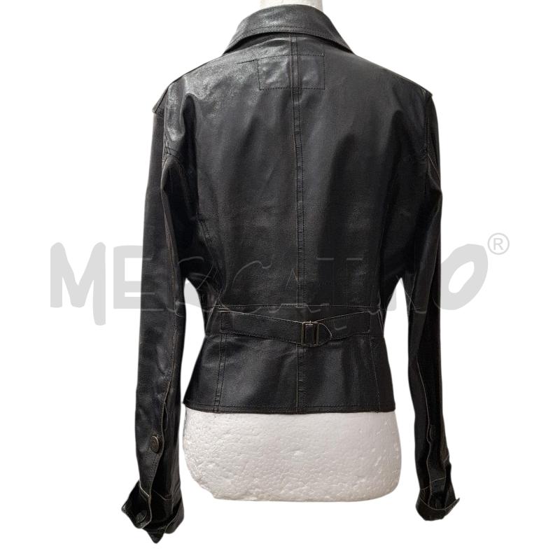 GIACCA DONNA ARMANI JEANS PELLE TESTA DI MORO TG.44 | Mercatino dell'Usato Salerno fratte 2