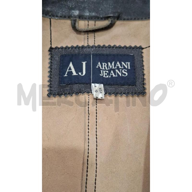 GIACCA DONNA ARMANI JEANS PELLE TESTA DI MORO TG.44 | Mercatino dell'Usato Salerno fratte 3