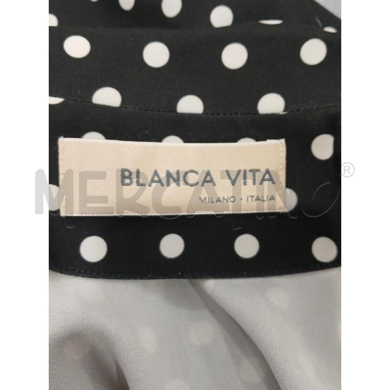 GIACCA DONNA BLANCA VITA NERA POIS BIANCHI | Mercatino dell'Usato Salerno fratte 3