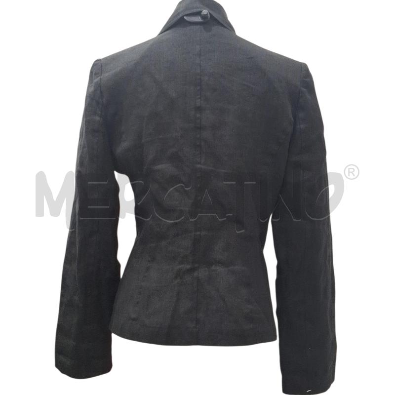 GIACCA DONNA BREVETTI NERA LINO | Mercatino dell'Usato Salerno fratte 2
