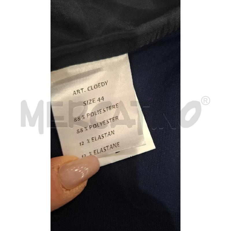 GIACCA DONNA CAMOMILLA BLU STAMPA BEIGE NODI | Mercatino dell'Usato Salerno fratte 4