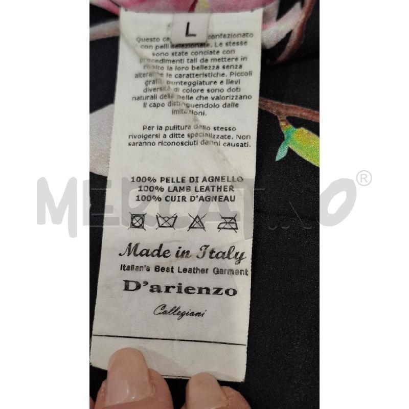 GIACCA DONNA D'ARIENZO COLLEZIONI PELLE NERA | Mercatino dell'Usato Salerno fratte 4