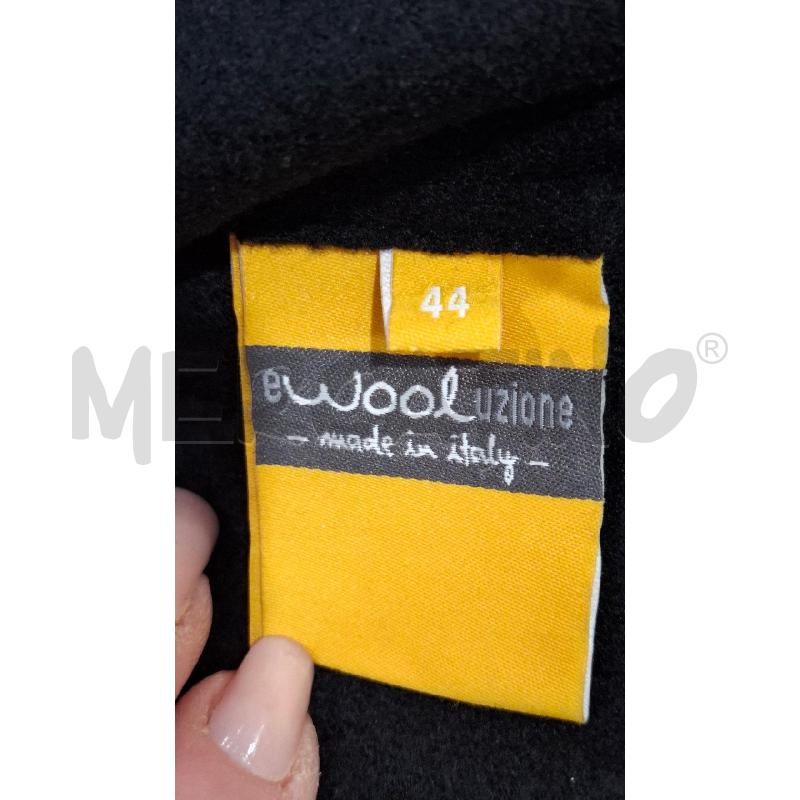 GIACCA DONNA EWWOOLUZIONE NERA 100X100 LANA VERGINE | Mercatino dell'Usato Salerno fratte 4