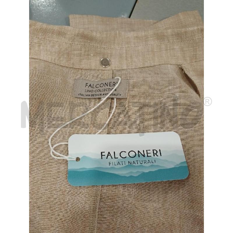 GIACCA DONNA FALCONERI BEIGE IN LINO CARTELLINATO | Mercatino dell'Usato Salerno fratte 3