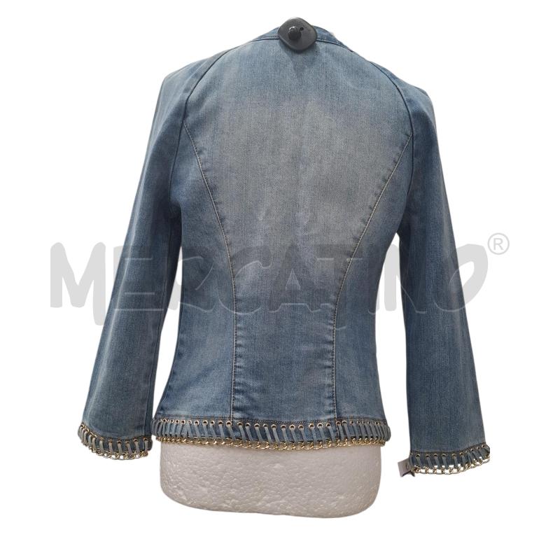 GIACCA DONNA GAUDI JEANS DI JEANS CATENE DETT. DORATE  | Mercatino dell'Usato Salerno fratte 2