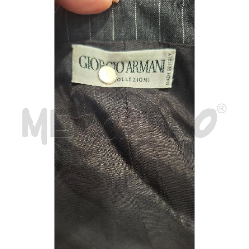 GIACCA DONNA GIORGIO ARMANI GRIGIO ANTRACITE GESSATA | Mercatino dell'Usato Salerno fratte 3
