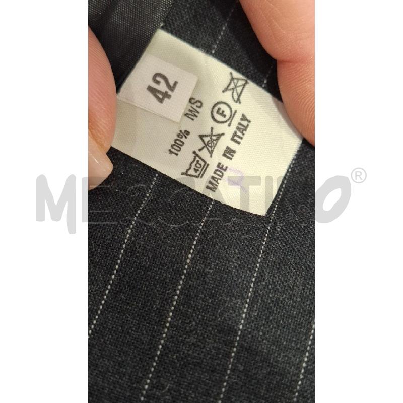 GIACCA DONNA GIORGIO ARMANI GRIGIO ANTRACITE GESSATA | Mercatino dell'Usato Salerno fratte 4