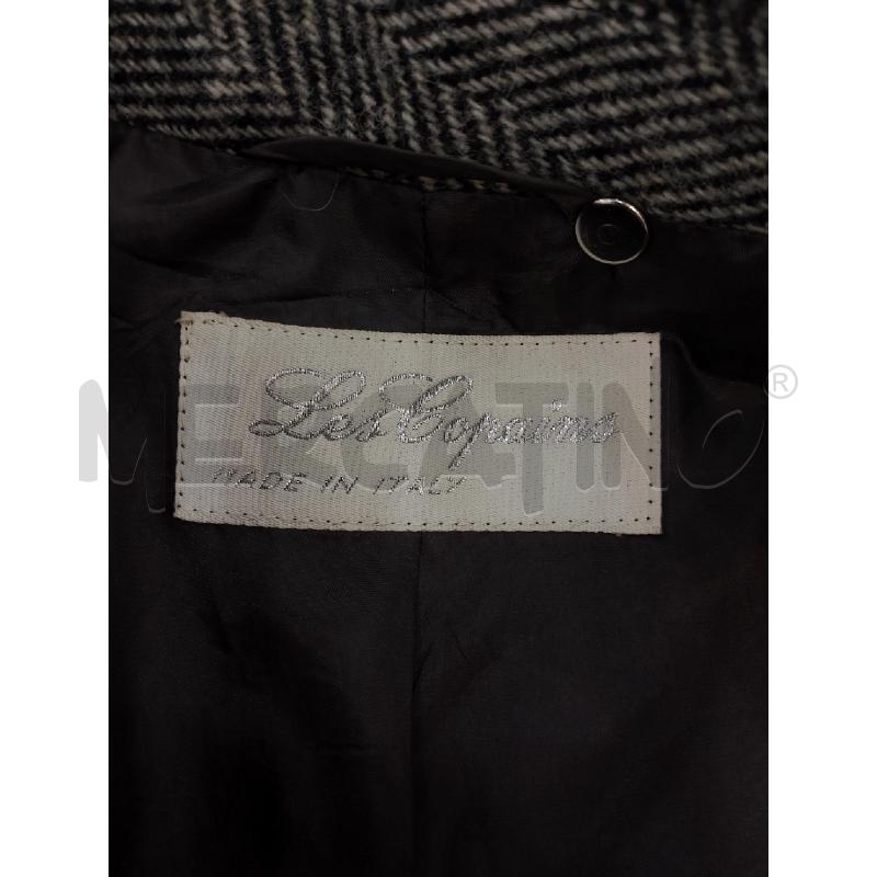 GIACCA DONNA LES COPAINS SPIGATA NERA BIANCA 100X100 LANA | Mercatino dell'Usato Salerno fratte 3