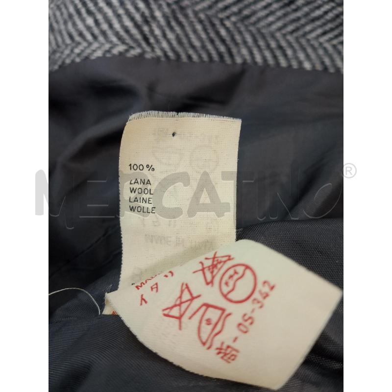 GIACCA DONNA LES COPAINS SPIGATA NERA BIANCA 100X100 LANA | Mercatino dell'Usato Salerno fratte 4