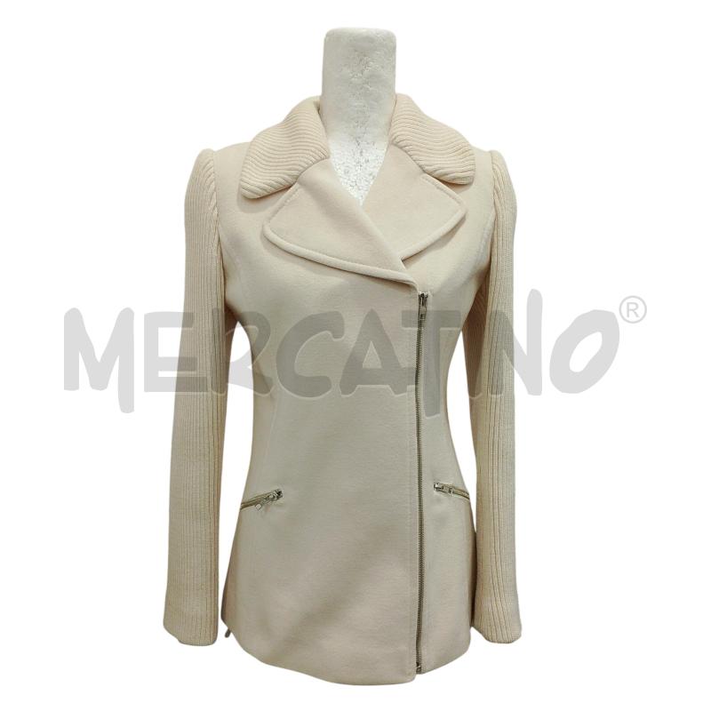GIACCA DONNA MANDORLAMARA COLOR CREMA MISTO LANA E CASHMERE | Mercatino dell'Usato Salerno fratte 1