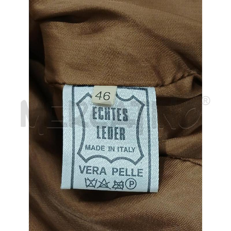 GIACCA DONNA PELLE DOUGLAS MARRONCINA TG.46 | Mercatino dell'Usato Salerno fratte 4