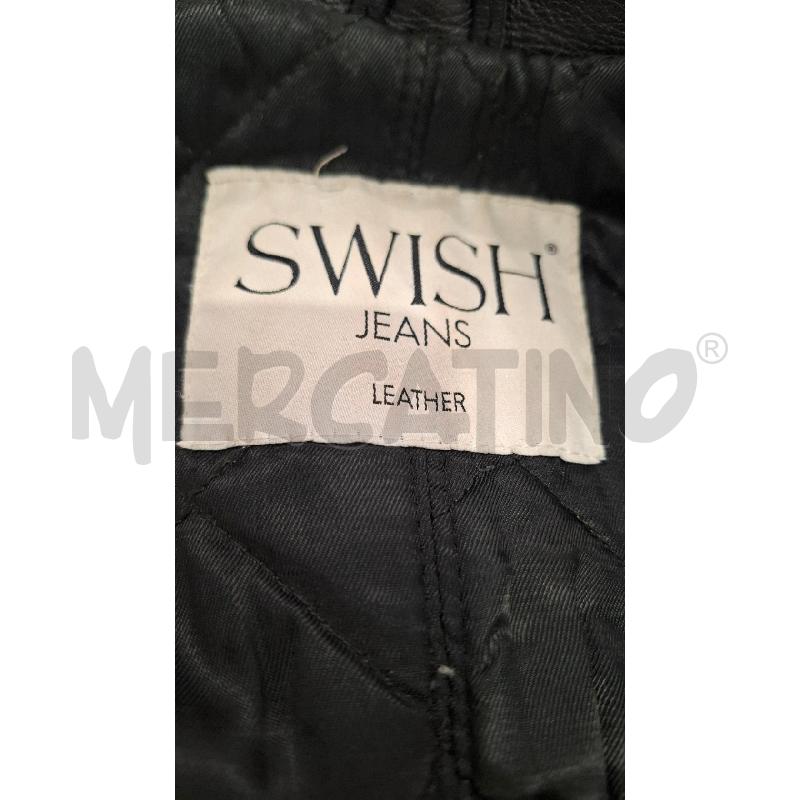GIACCA DONNA SWISH JEANS PELLE NERA | Mercatino dell'Usato Salerno fratte 3