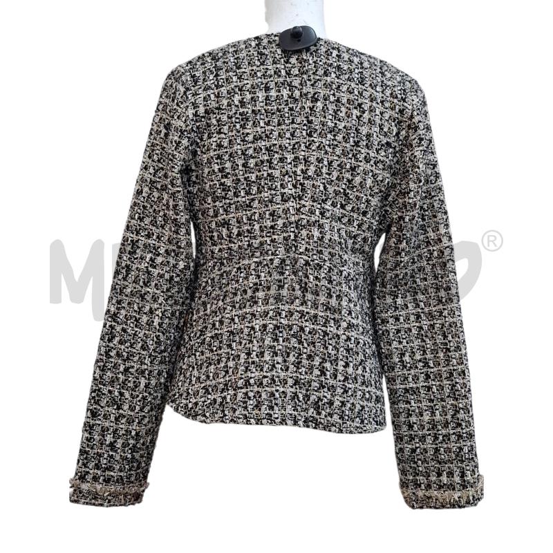 GIACCA DONNA TWEED NERO BIANCO DORATO | Mercatino dell'Usato Salerno fratte 2