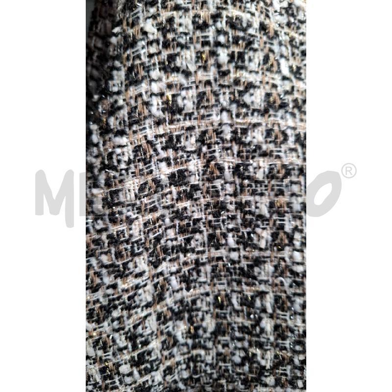 GIACCA DONNA TWEED NERO BIANCO DORATO | Mercatino dell'Usato Salerno fratte 4