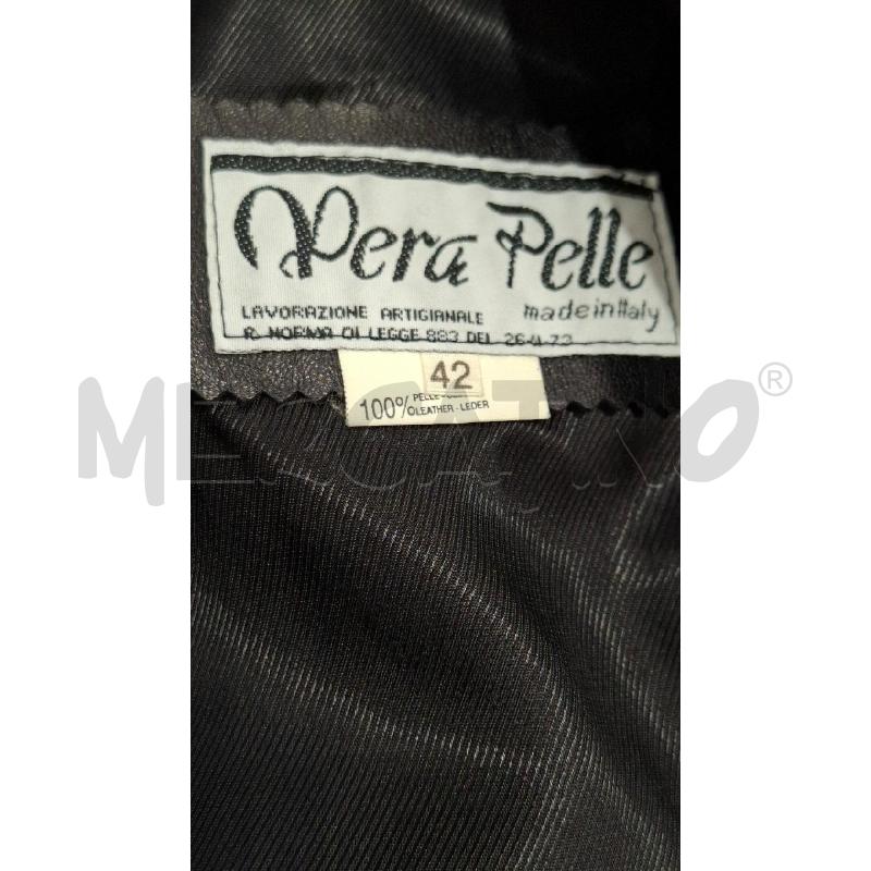 GIACCA DONNA VERA PELLE ARTIGIANALE NERA TG.42 | Mercatino dell'Usato Salerno fratte 3