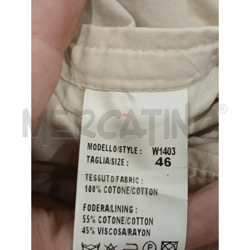 GIACCA UOMO ATHOS BEIGE 100X100 COTONE | Mercatino dell'Usato Salerno fratte 4
