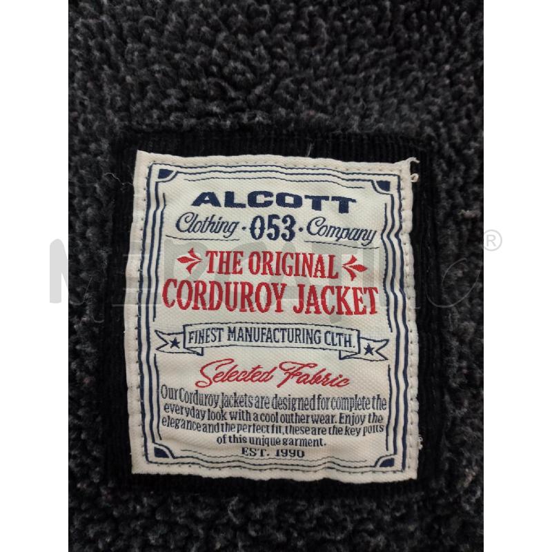GIACCA UOMO CORDUROY JACKET NERA A COSTE | Mercatino dell'Usato Salerno fratte 4