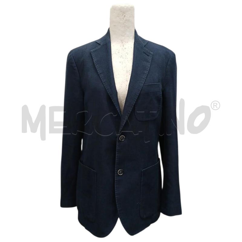 GIACCA UOMO GUTTERIDGE BLU NAVY MISTO LINO/COTONE | Mercatino dell'Usato Salerno fratte 1