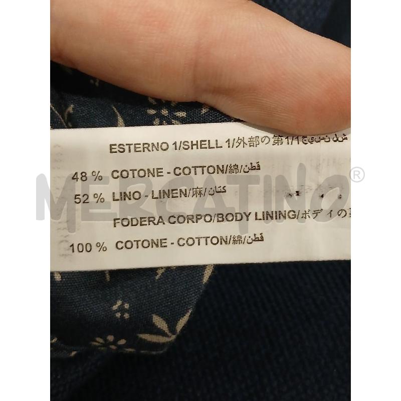 GIACCA UOMO GUTTERIDGE BLU NAVY MISTO LINO/COTONE | Mercatino dell'Usato Salerno fratte 4