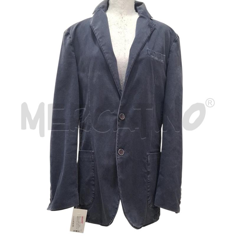GIACCA UOMO MASSIMO REBECCHI BLU EFFETTO WASHED | Mercatino dell'Usato Salerno fratte 1