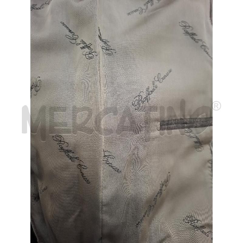 GIACCA UOMO SARTORIA CARUSO MARRONE RIGHE BEIGE | Mercatino dell'Usato Salerno fratte 5