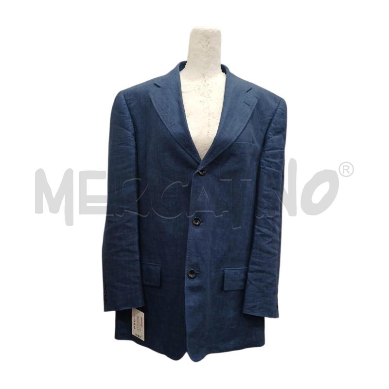 GIACCA UOMO SINI BLU CHIARO IN LINO | Mercatino dell'Usato Salerno fratte 1