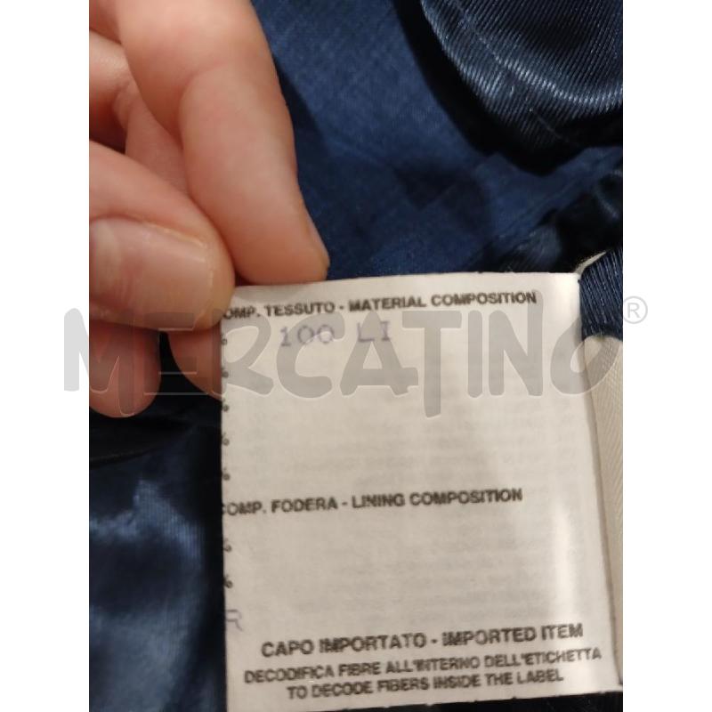 GIACCA UOMO SINI BLU CHIARO IN LINO | Mercatino dell'Usato Salerno fratte 5