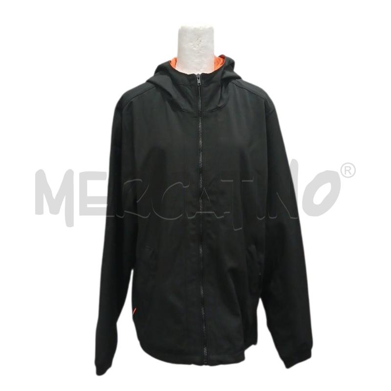 GIUBBINO UOMO DOWN UP NERO INTERNO ARANCIO TG.L | Mercatino dell'Usato Salerno fratte 1