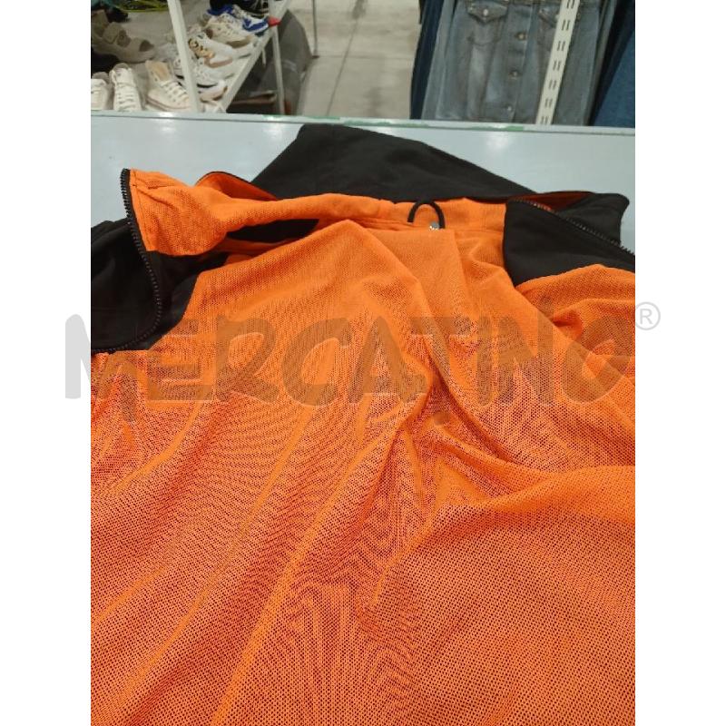 GIUBBINO UOMO DOWN UP NERO INTERNO ARANCIO TG.L | Mercatino dell'Usato Salerno fratte 5