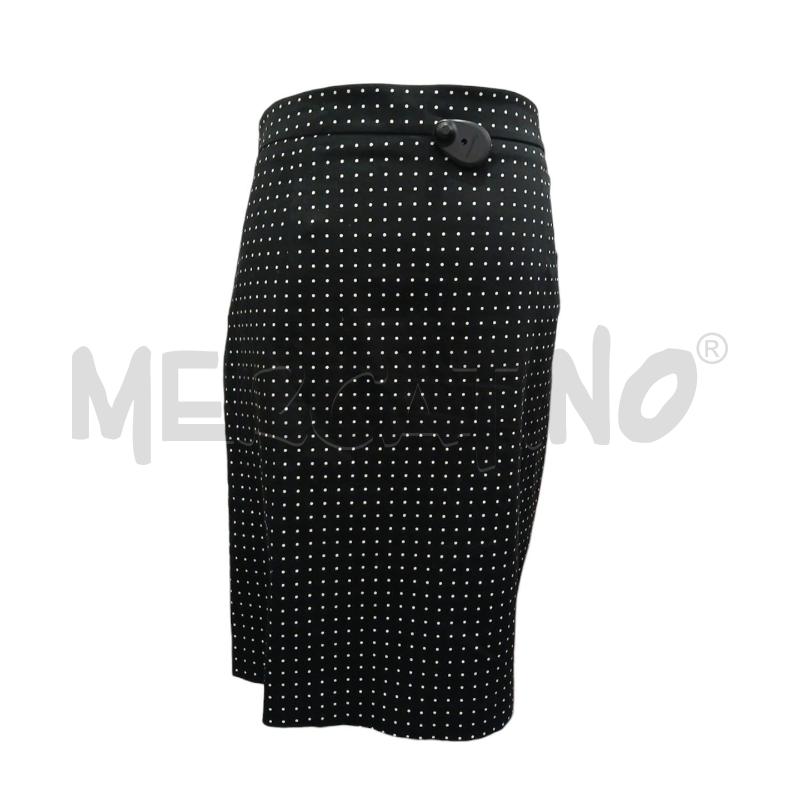 GONNA CERRUTI 1881 NERA POIS BIANCHI IN COTONE | Mercatino dell'Usato Salerno fratte 2