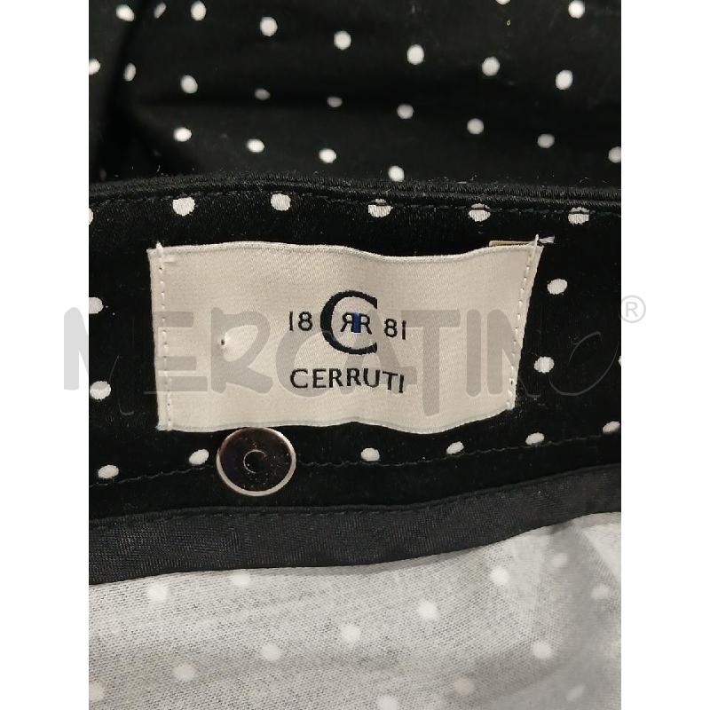 GONNA CERRUTI 1881 NERA POIS BIANCHI IN COTONE | Mercatino dell'Usato Salerno fratte 4