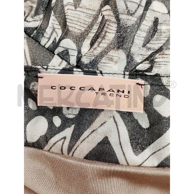 GONNA COCCAPANI NERA/BEIGE DIS. ANIMALIER IN SETA | Mercatino dell'Usato Salerno fratte 3